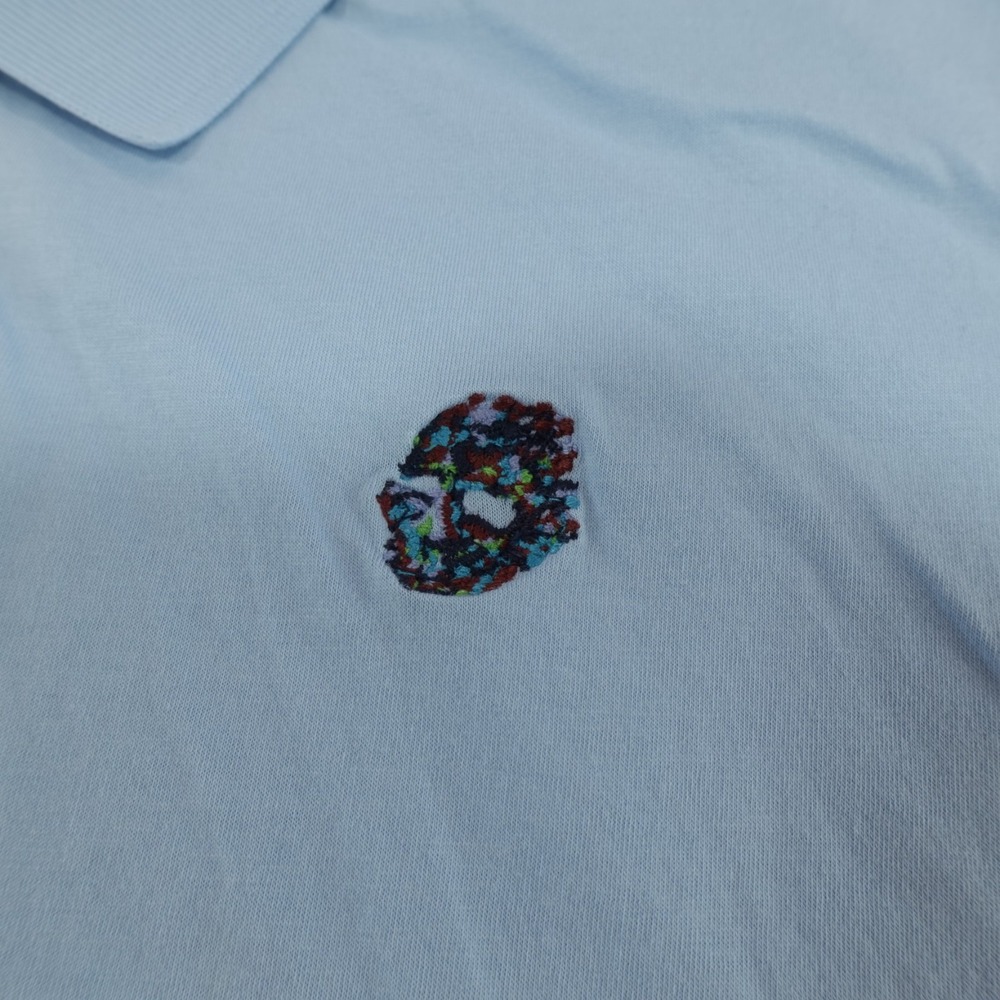 Robert Graham Polo Shirt Mens Medium Blue Skull Short Sleeve Classic Fit *Short* - Picture 4 of 11